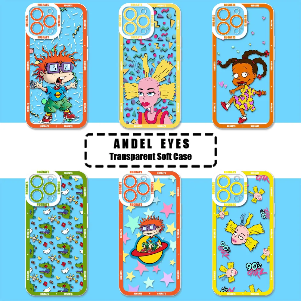 Чехол Funny Boy R-Rugrats Cartoon для Samsung Galaxy A55 A54 A53 A52 A52S A72 A71 A35 A34 A32 A31 A25 A24 A23 Прозрачный чехол