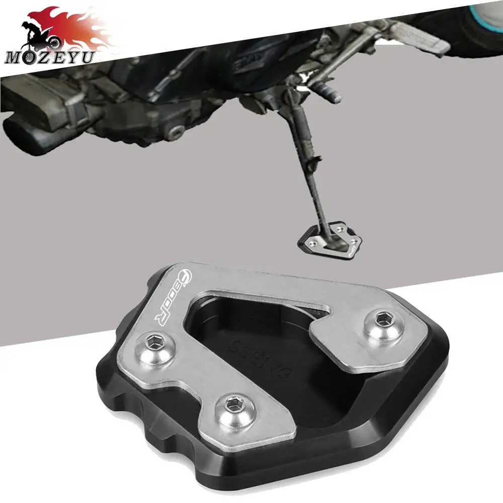 F800R F800GT Motorcycle Side Stand Enlarge Plate Kickstand Extension For BMW F800 R F800 GT 2015 2016 2017 2018 2019 2020 2021