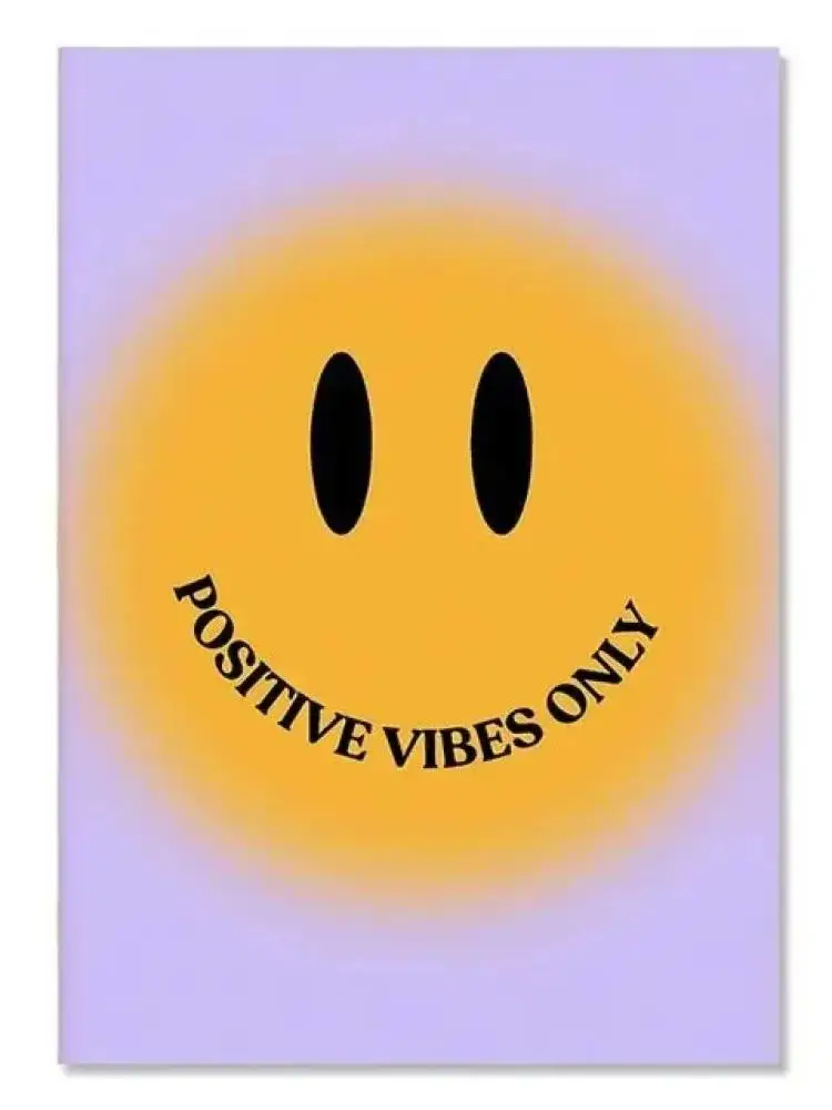 Бохо Смайлик Радуга Холст Искусство Яркий Датский Пастель Хиппи Каракули