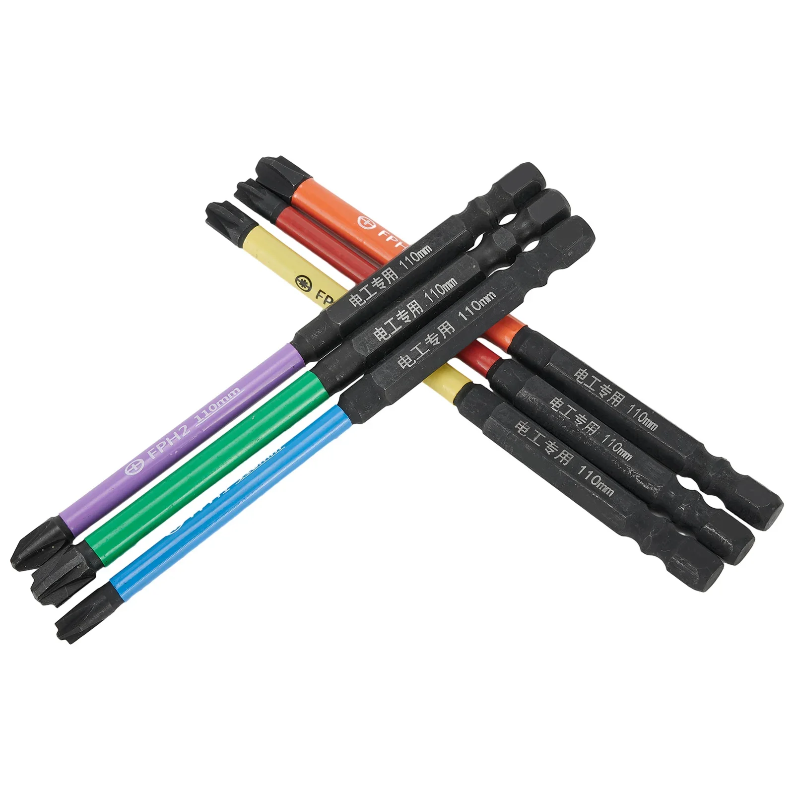 6 шт. 110 мм магнитная специальная шлицевая крестовая отвертка для электрика FPHFPZ