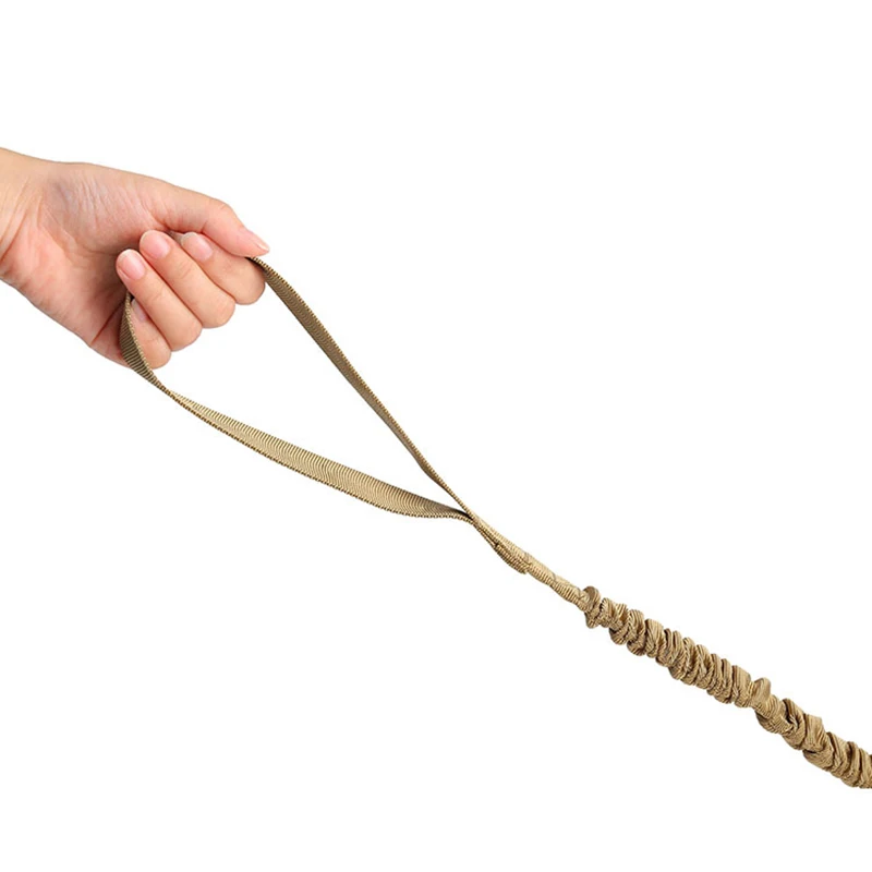 Тактический поводок для собак с 2 ручками быстросъемный эластичный кошек