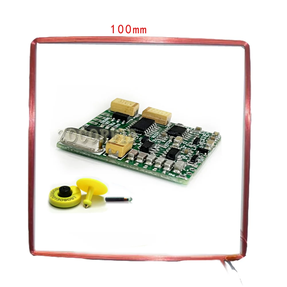 134,2 кГц модуль считывания тегов животных TTL выход AGV RFID FDX-B FDXB ISO11784 дальность