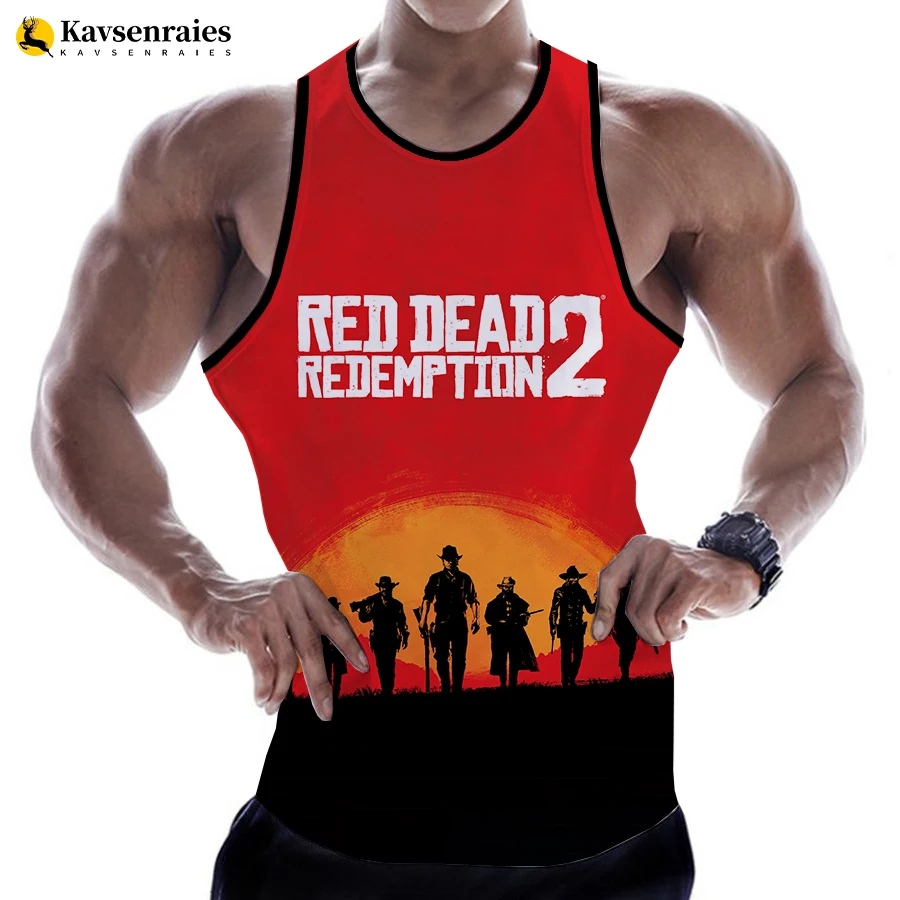 

Game Red Dead Redemption 3D Printed Tank Tops Men Summer Vest Women Casual Sleeveless T-shirt Hip Hop Oversized Tops 6XL