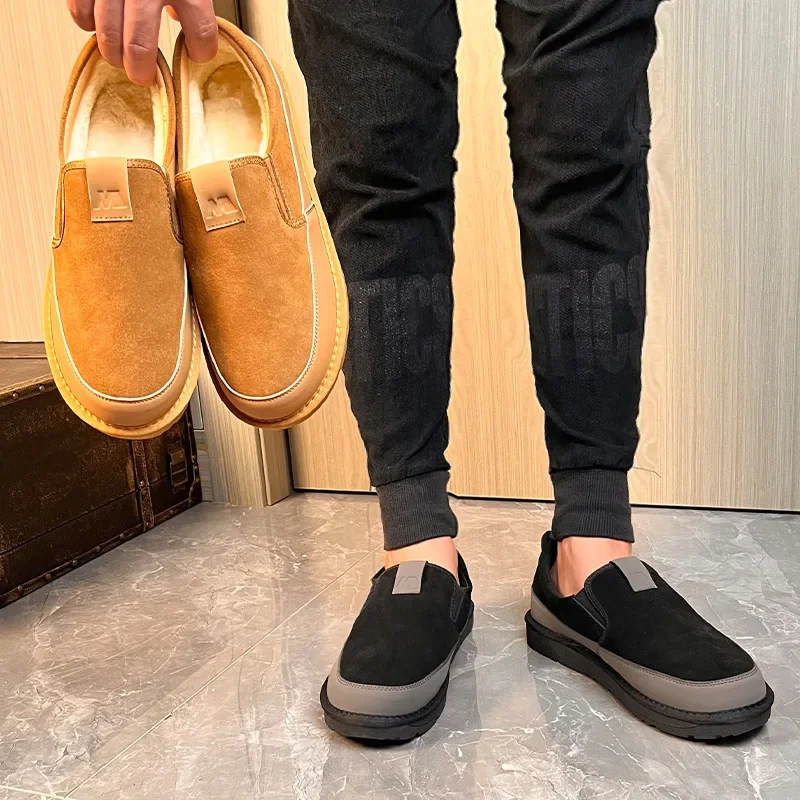 Мужские замшевые ботинки из натуральной кожи цвет коричневый/коричневый размер