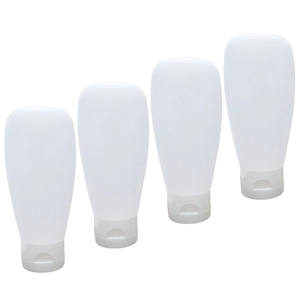

4 Pcs Travel Makeup Bottle Sub Liquid Containers Lotion Sanitizing Gel Face Wash Dispenser