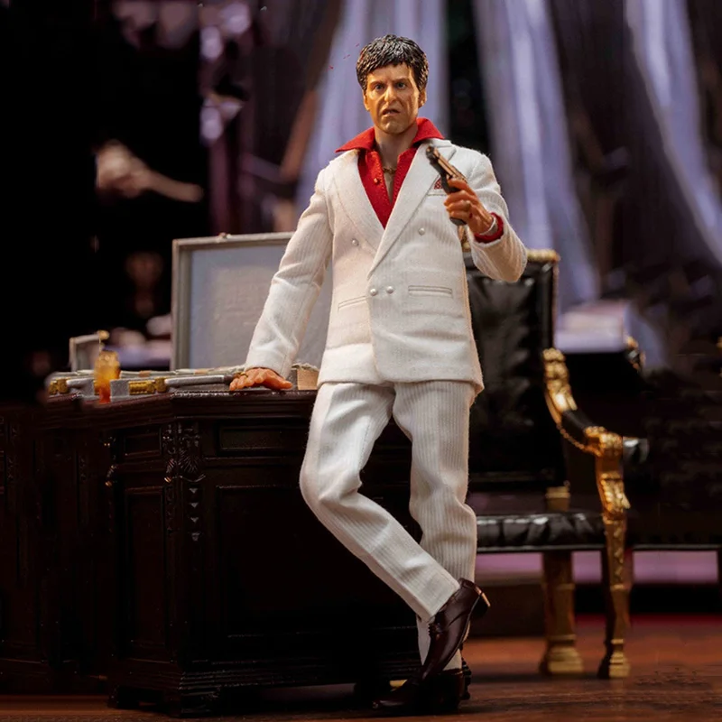 

Shark Toys 002 1/12 Scale Male Soldier Scarface Tony Montana Al Pacino Model 6 Inches Full Set Action Figure Model Collection
