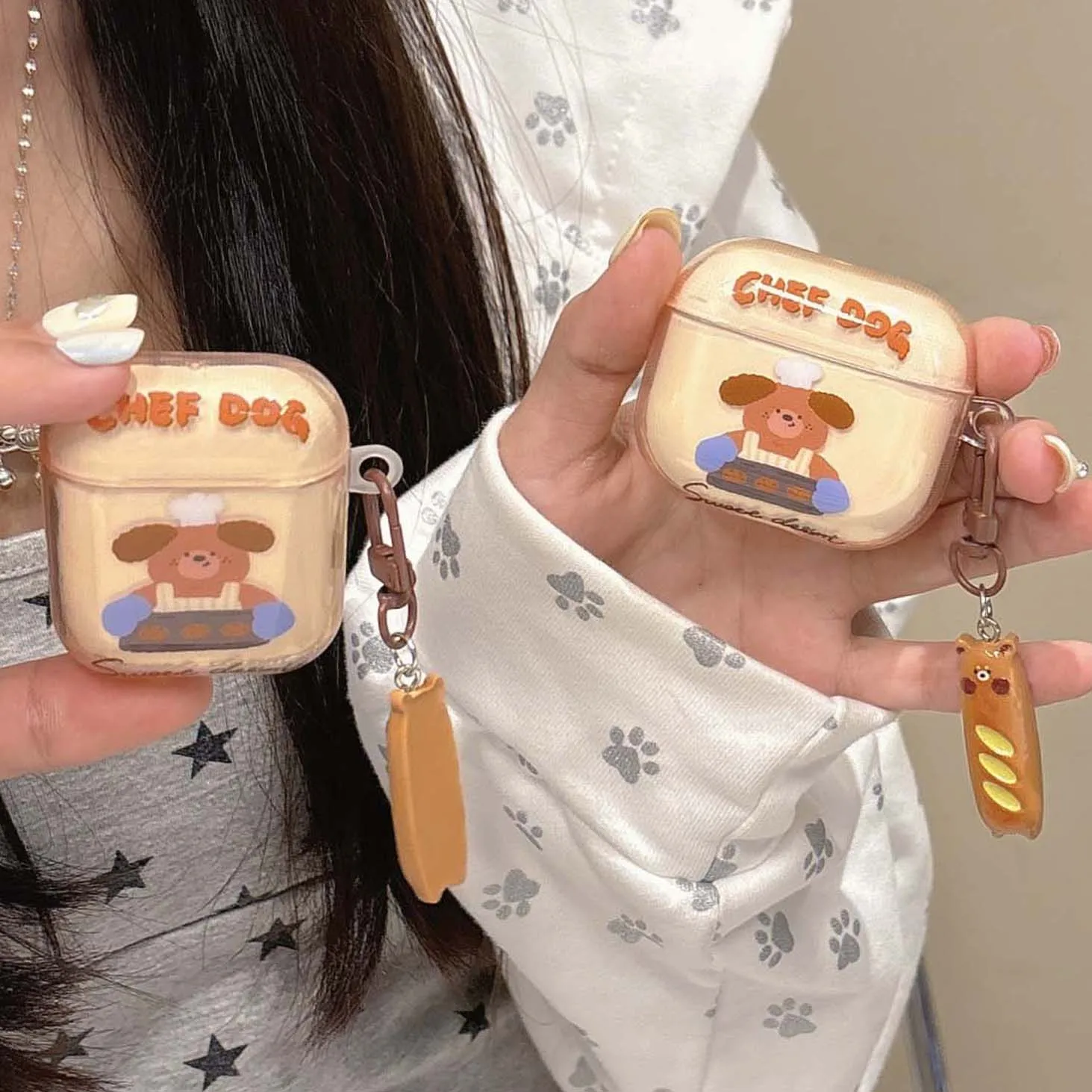 Чехол для наушников с мультяшной собакой imd apple airpods 4 pro 2 3 1 беспроводная