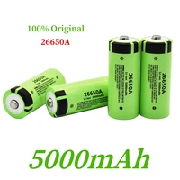 100 new original 26650a 3 7v 5000mah 50a power lithium ion battery 26650a geeignet f%c3%bcr led taschenlampe