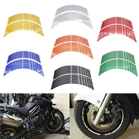 17181916pcs strips motorcycle car wheel tire stickers reflective rim tape motorbike auto decals for yamaha suzuki honda