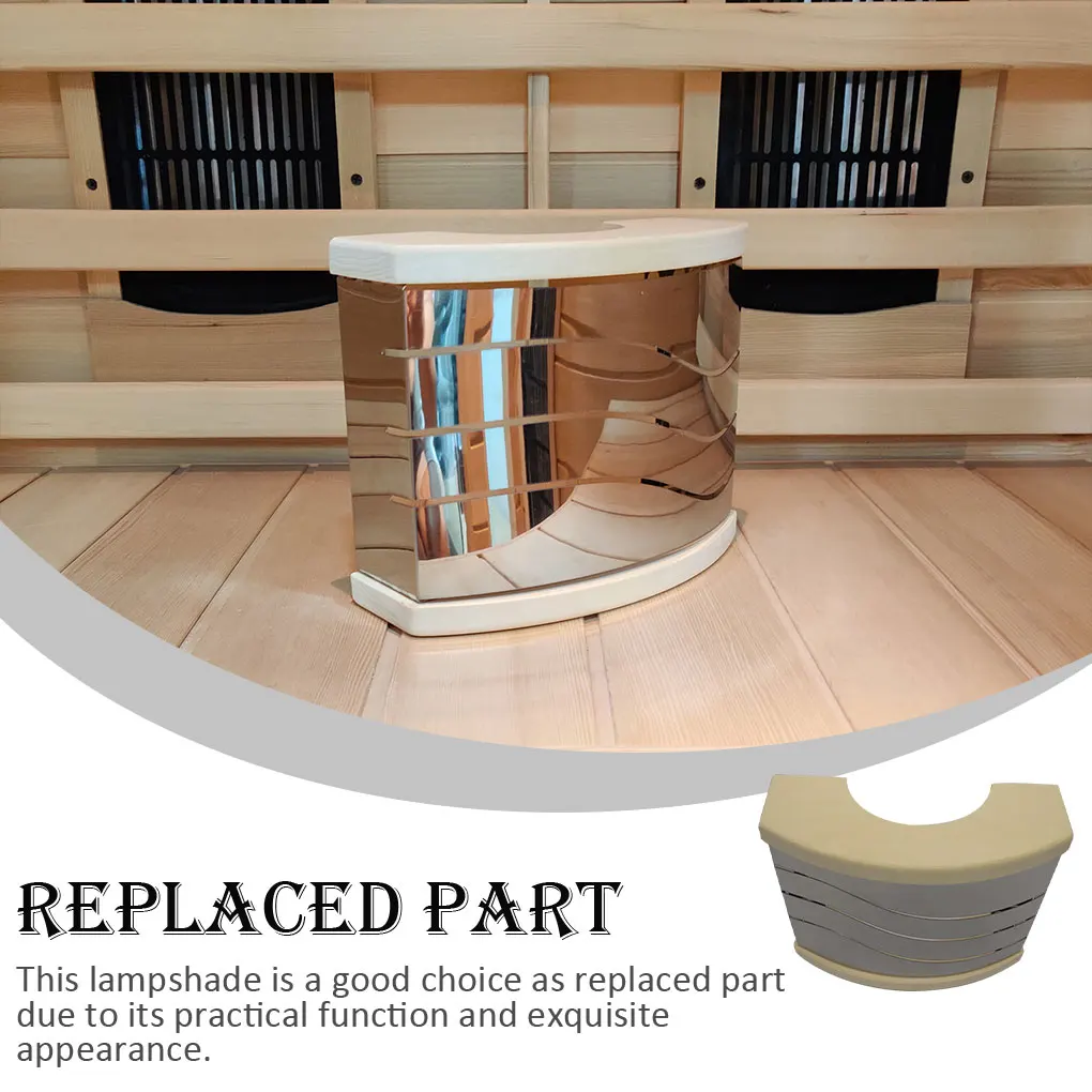 

Lampshades Smooth Surface No Burrs High Temperature Light Cover Concise Style Handy Installation Sauna Supplies