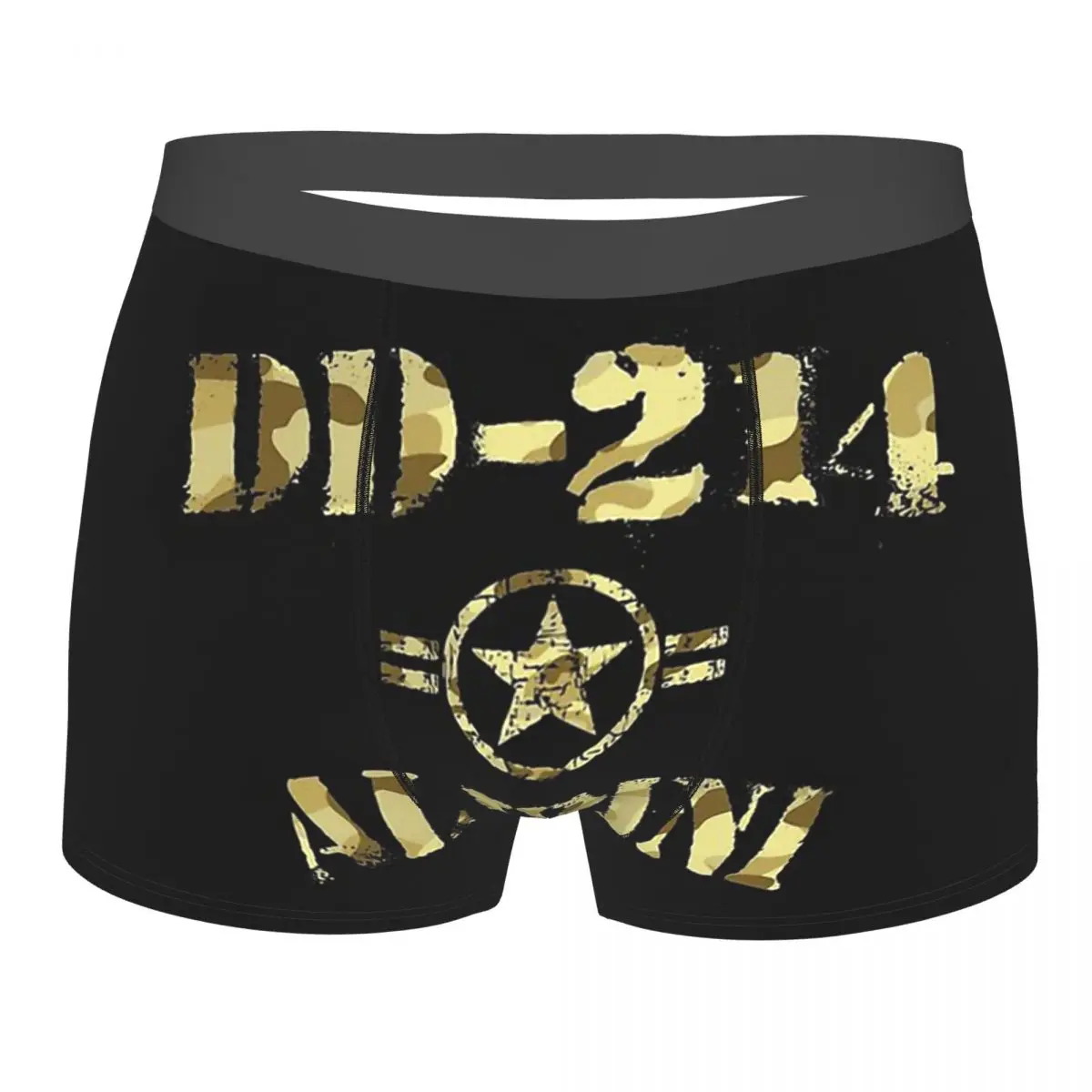 

Camouflage Army DD-214 Alumni In Military Camouflage Style Underpants Homme Panties Male Underwear Print Couple Sexy Set Calecon