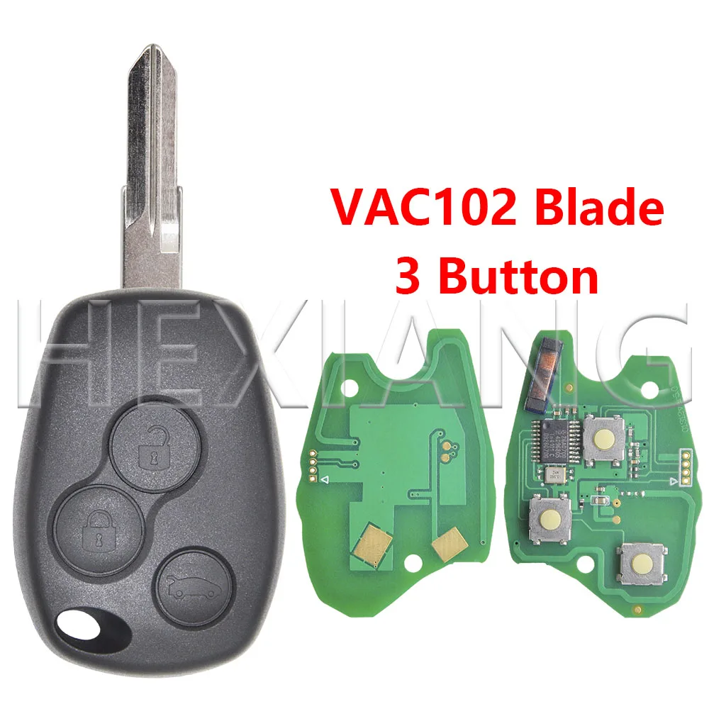 DR ID46 PCF7946/PCF7947 433 МГц VAC102/NE73/VA2 Лезвие автомобильного дистанционного ключа для Renault