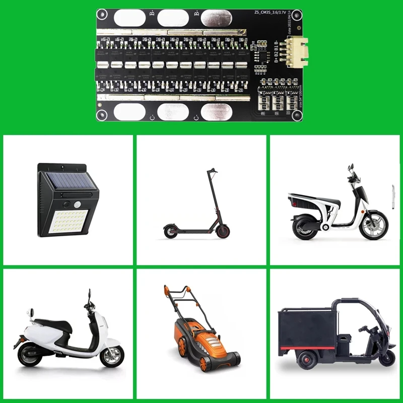 

3S 12V Lithium Battery Protection Board With Balanced Same Port BMS Power All-In-One Circuit Board Battery Equalizer