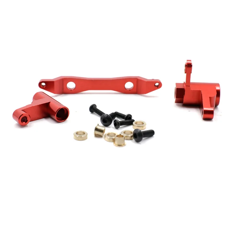 

Металлические рулевые компоненты рулевого управления в сборе для 1/6 строительного Шреддера, радиоуправляемого грузовика, красный