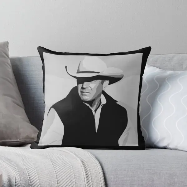 

John Dutton Kevin Costner Yellowstone Printing Throw Pillow Cover Cushion Bed Comfort Sofa Decorative Pillows not include