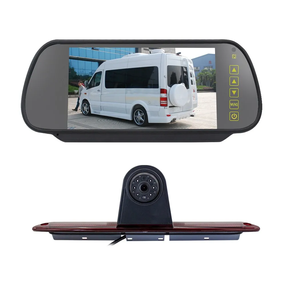 

Камера заднего вида с Стоп-сигналом 7 дюймов для Mercedes-Benz Sprinter/VW Crafter, светодиодсветильник лампа для парковки фургонов