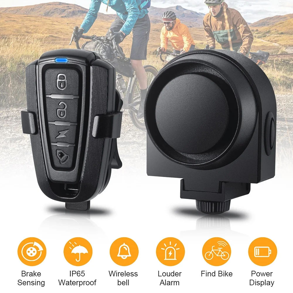 Vibration Alarm Usb Charging Motorcycle Bike Alarm Remote Control Anti-theft Bike Detector Alarm System