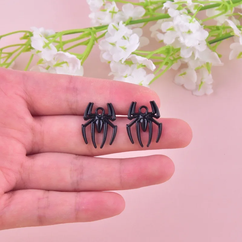 10 шт. металлические подвески в виде паука
