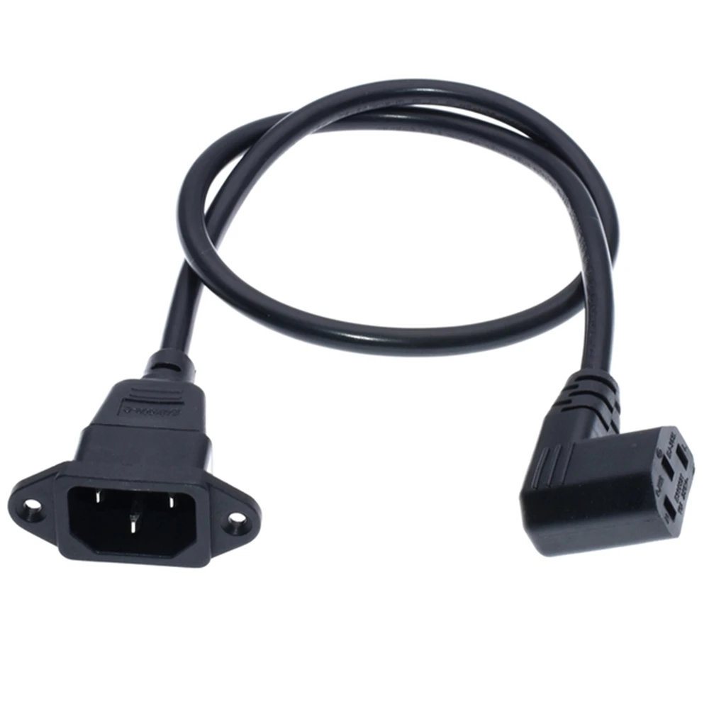 

Удлинительный шнур IEC320 C14-C13, C14 с отверстиями для винтов и коротким C13, длина 60 см. Доступны прямые поставки 0,75 мм 10 А 125-250 В переменного тока