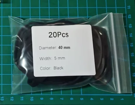 

Резинки для упаковки STORKFLY 20/50/100 шт., черные, 40 мм