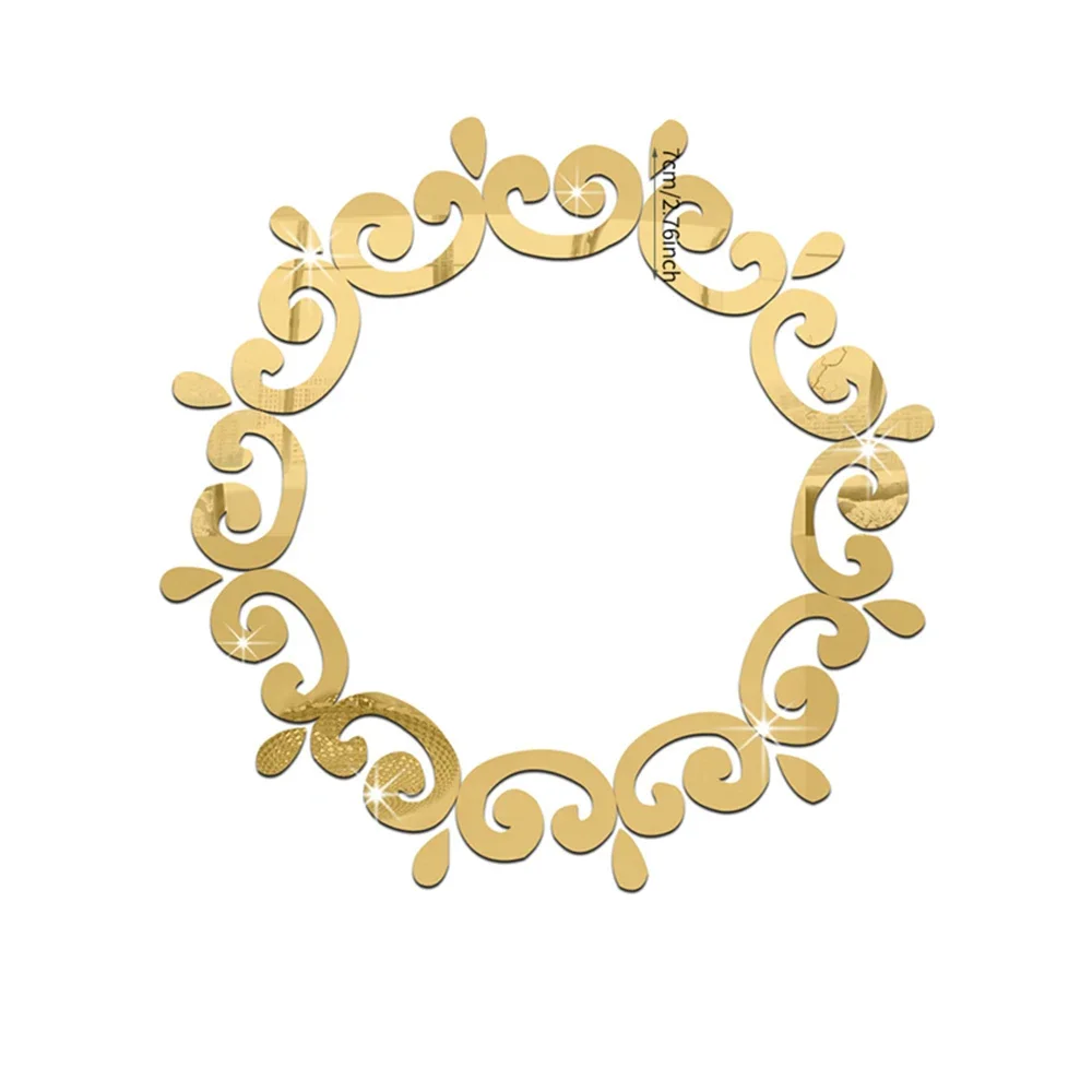 

Зеркальная наклейка MOONBIFFY 46x46 см акрил серебристый/золотой