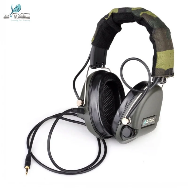 Z Tactical Headset IPSC Version Softair Aviation Headset Military Earphone Ztac Airsoft Headphone Shooting Ear Protection Z037