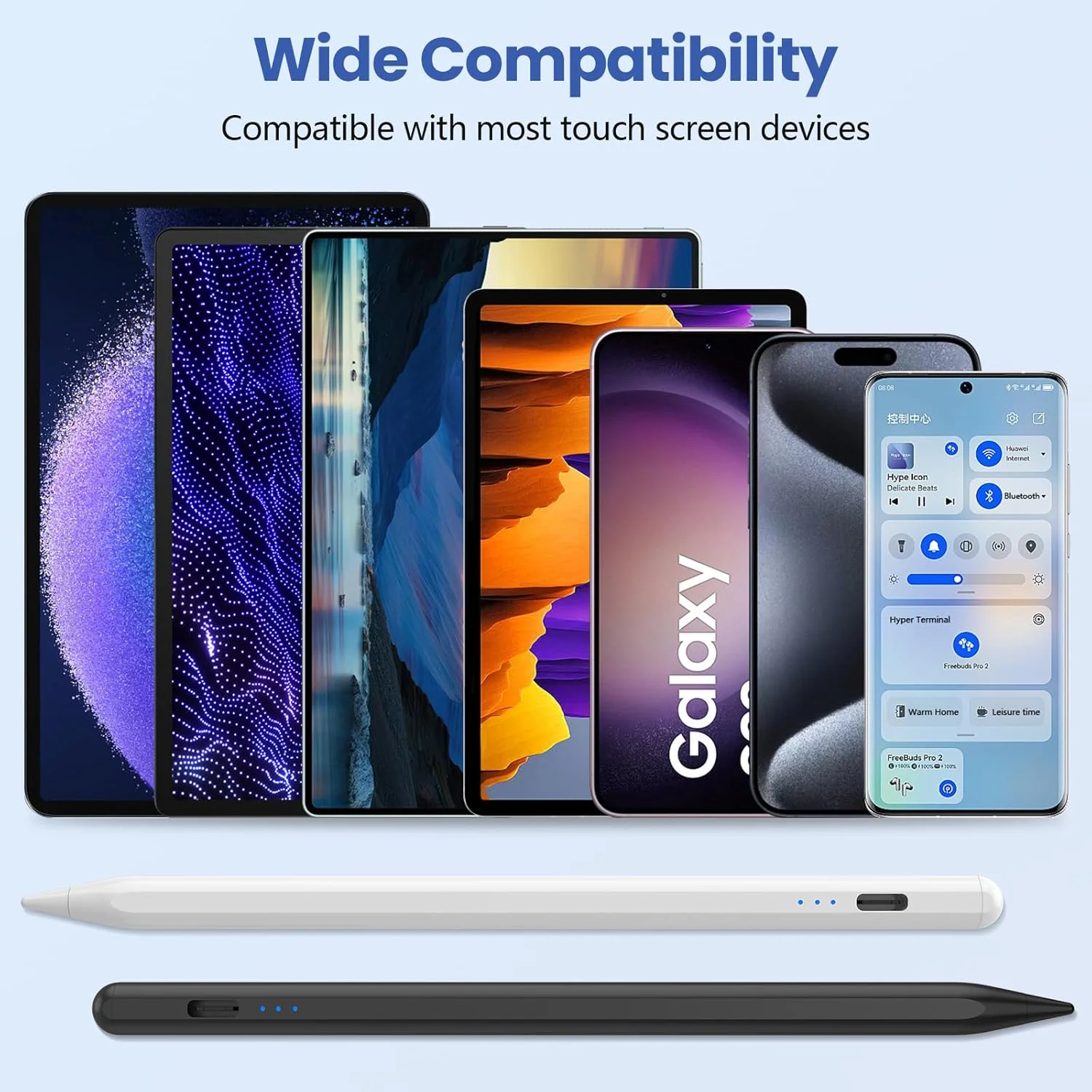 Фото Стилус для планшетов Xiaomi POCO Pad 7 6S Pro, Mi Pad 7 6 5 Pro, Redmi Pad SE, а также для Android, Huawei, Samsung. №2