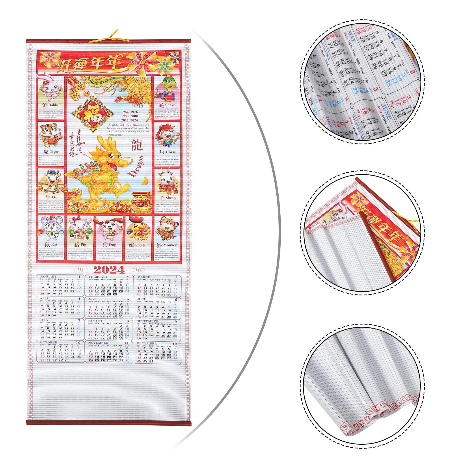 

Calendar Monthly Wall Hanging Calendar Chinese Style Hanging Calendar The Year Of Dragon Hanging Calendar Decoration
