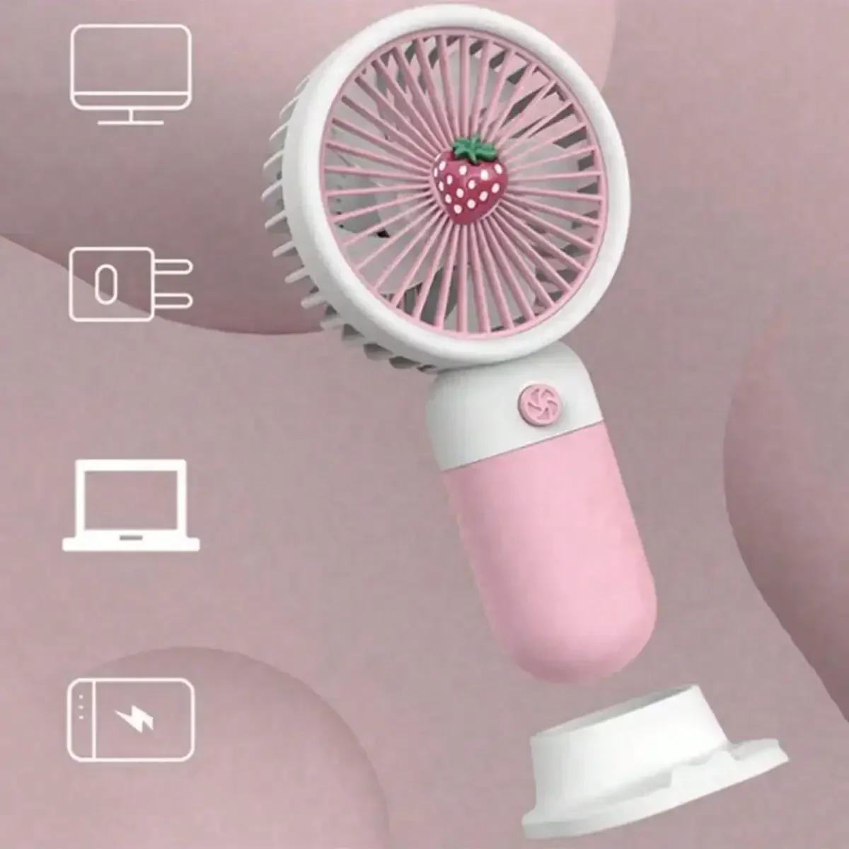 Портативный настольный USB-вентилятор для зарядки ручной маленький вентилятор