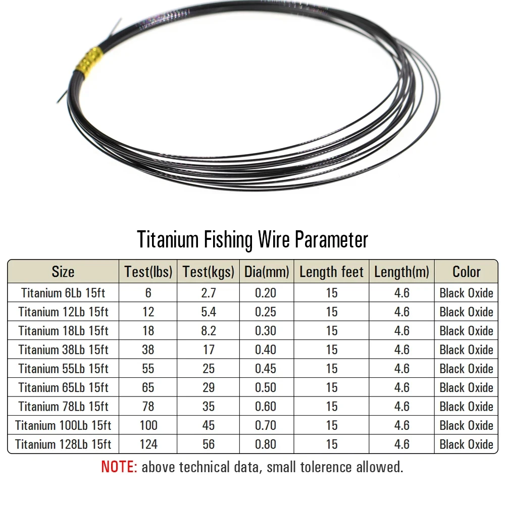 Wifreo 15ft/4.6m No Kink Titanium Leader Line Saltwater Pike Fishing Leaders / Trace Fly Tying Wiggle Tail Link Wire