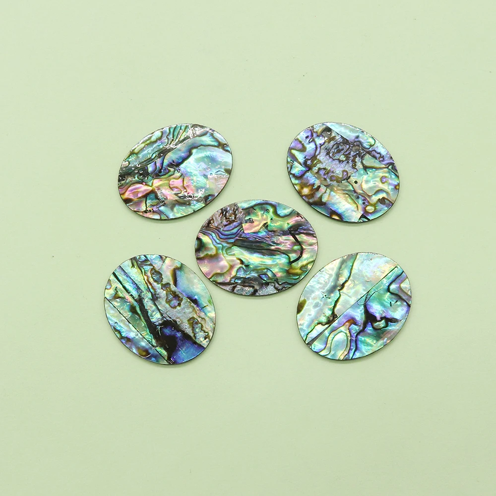 Натуральная ракушка морского ушка угловая бусина овальная односторонняя