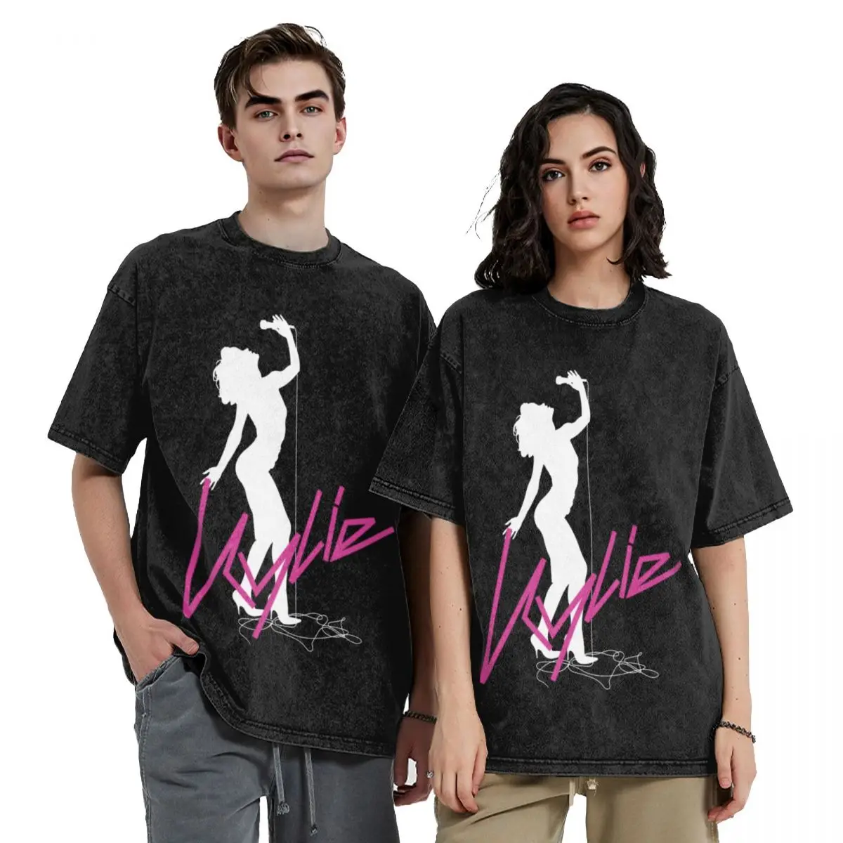 Мужская Повседневная футболка Kylie Minogue белая с логотипом на 20-летие