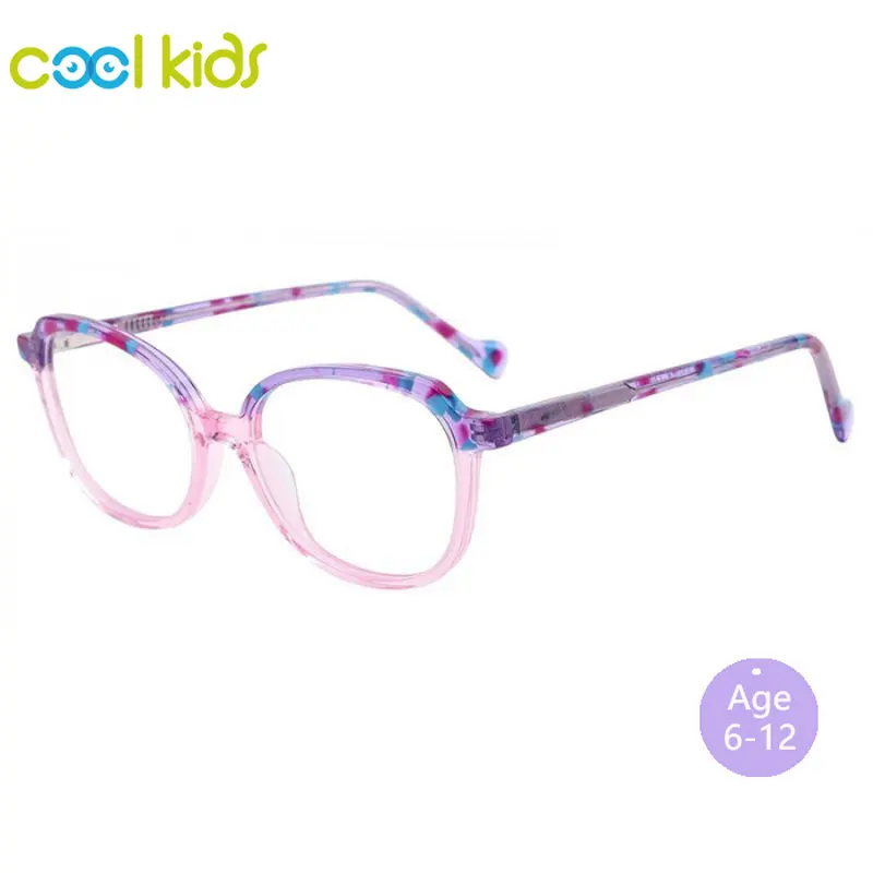 

COOL glasses frame kids children eyeglasses Acetate Oval glasses Kid&teens 6-12 age prescription glasses for myopia