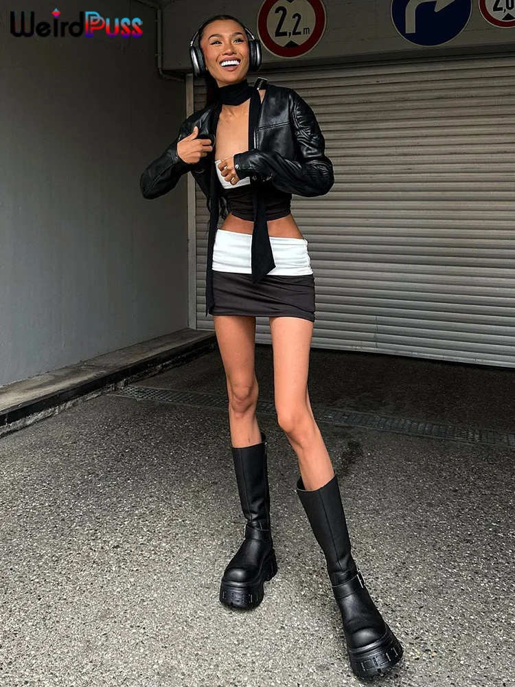 Женский костюм-двойка в стиле пэчворк