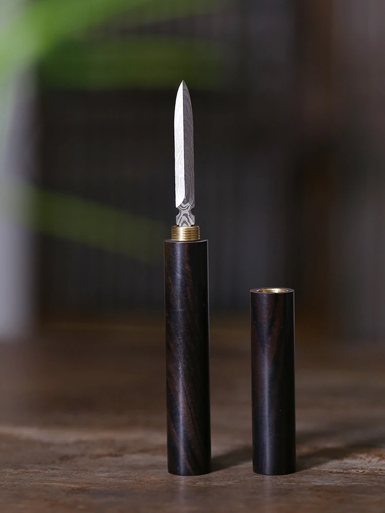 

Kung Fu Tea Knife Cutter Tools Prying Handmade Sandalwood Chinese Stainless Steel Tea Knife Ceremony Gift Te Matcha Teaware 6