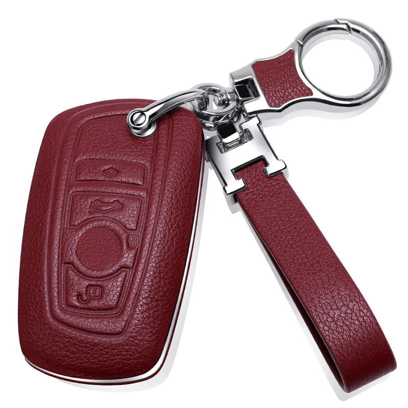 

Cow Leather Luxury Car Key Case Cover For BMW F10 F20 F30 G20 G30 F15 F16 G01 G02 G05 X1 X3 X4 X5 X6 1 3 5 7 Series G07 F34