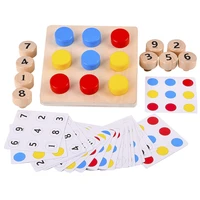 wooden tighten the screws matching challenge table game color number cognition pairing puzzle educational montessori toy gifts