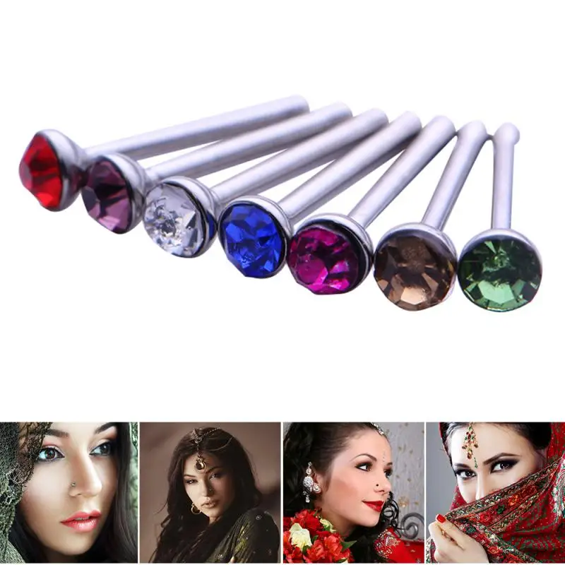 

60 boxed 1.8mm piercing jewelry popular stainless steel diamond studs