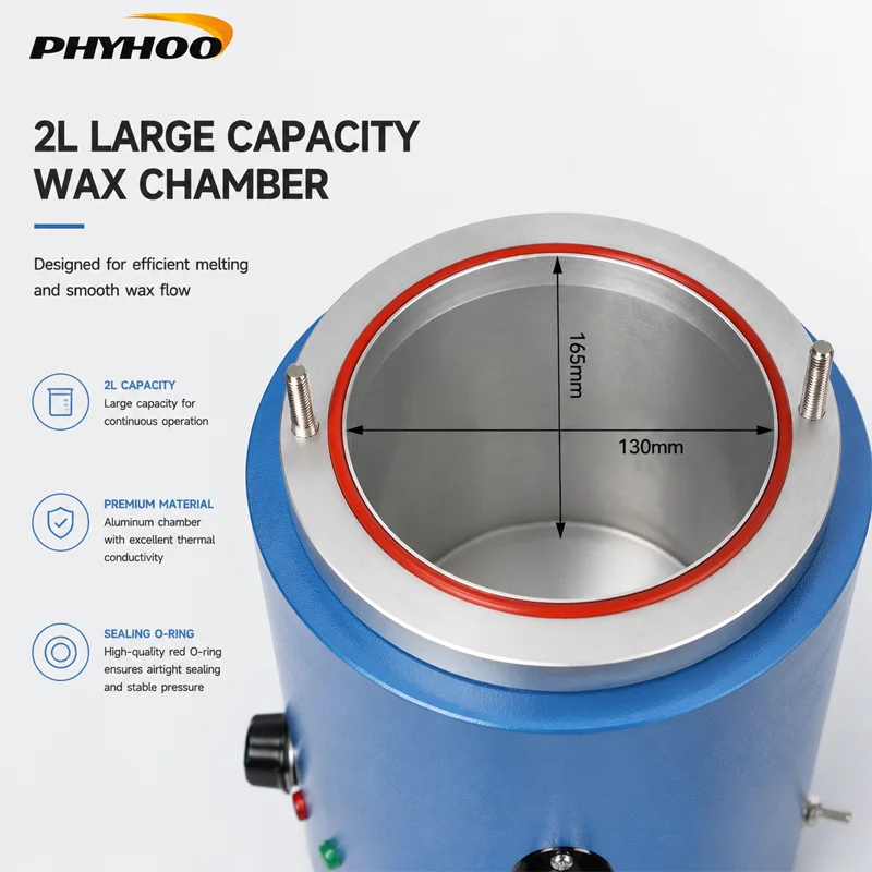 PHYHOO 2L Машина для инжекции воска 350 Вт, профессиональное оборудование для точного литья ювелирных изделий с контролем температуры, инжектор-пресс для формования (art.: 3920dbcdfe273) - 3920dbcdfe273