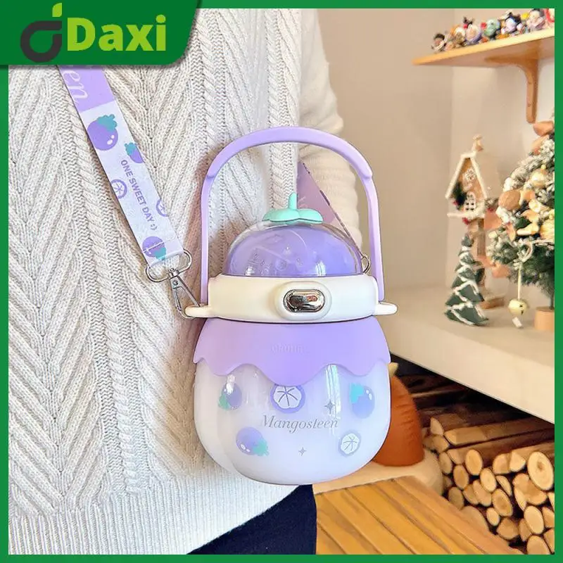 

Cute Big Belly Cup Large Capacity Convenient Water Cup One Button Water Bottle