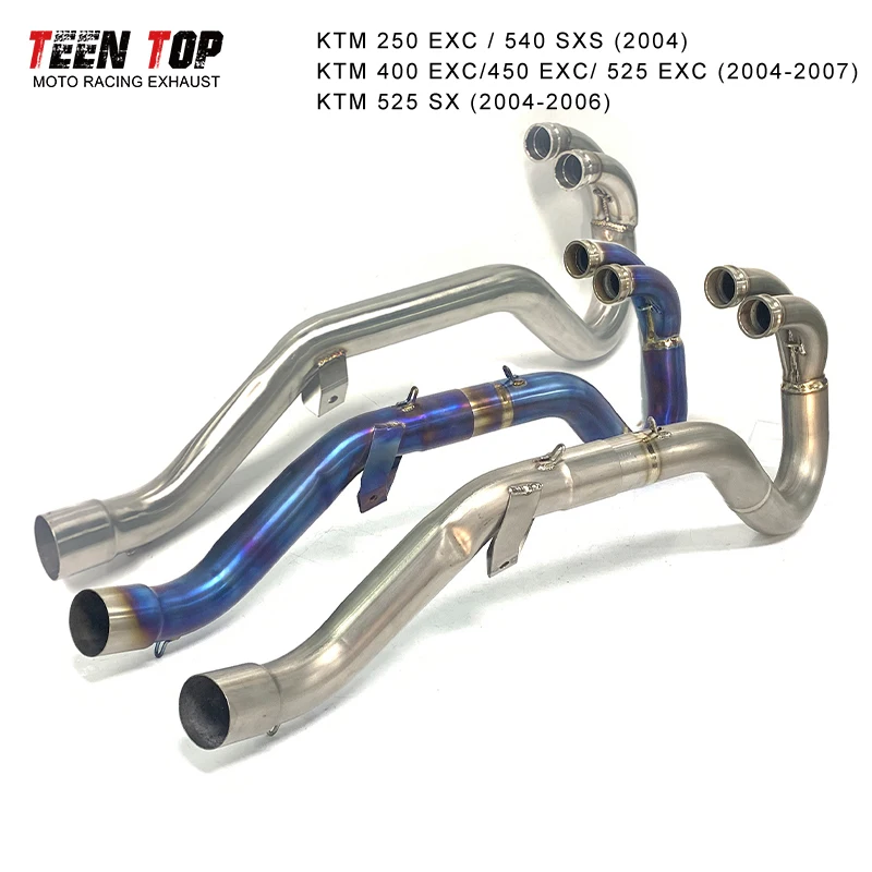 2-тактная выхлопная труба для внедорожного велосипеда KTM 250 EXC 400 450 2004-2007 50 мм 525EXC