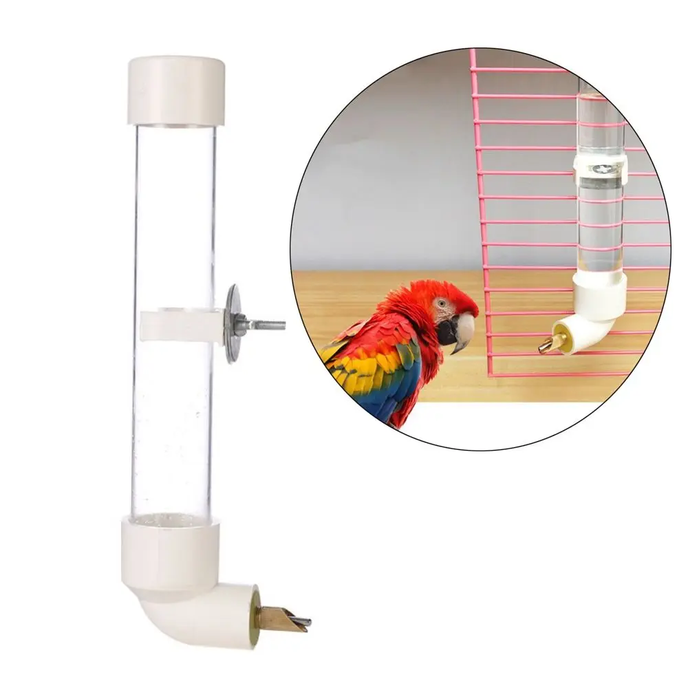 

Safety Birds Supply Aviary Budgie Cage Clip Parrot Drinker Water Bottle Pet Water Drinker Feeding Equipment Food Feeder