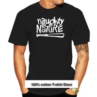 camiseta negra para hombre prenda de vestir con s%c3%admbolo de rap m%c3%basica hip hop naughty by nature tallas s a 3xl nueva