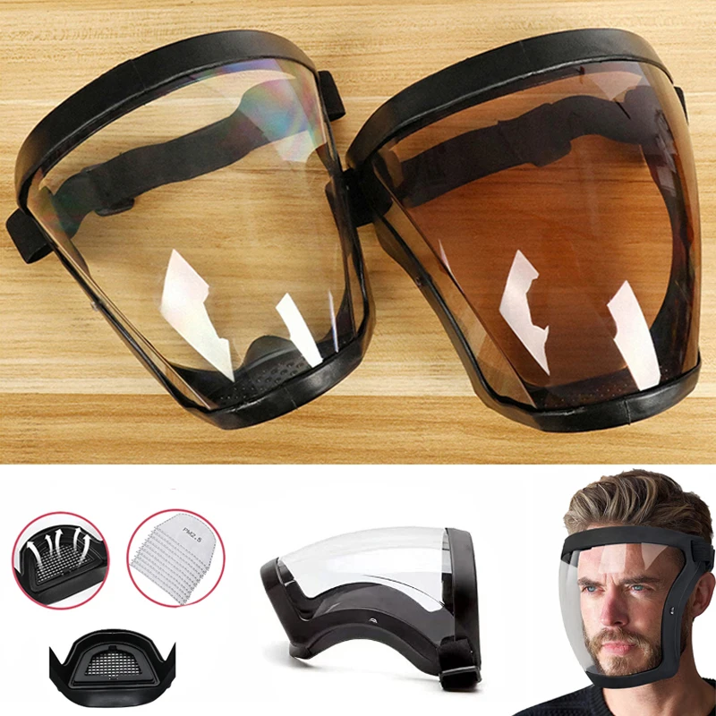 

Shield Mask Face Protector Shield Safety Eye Security Tools Full Protection Protection Transparent Mask Kitchen Glasses Shield
