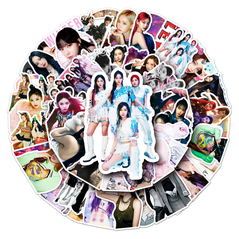 

10/50 шт. новые A Espa Kpop групповые наклейки персонализированные украшения водонепроницаемый Холодильник Скейтборд оптовая продажа поклонников подарок
