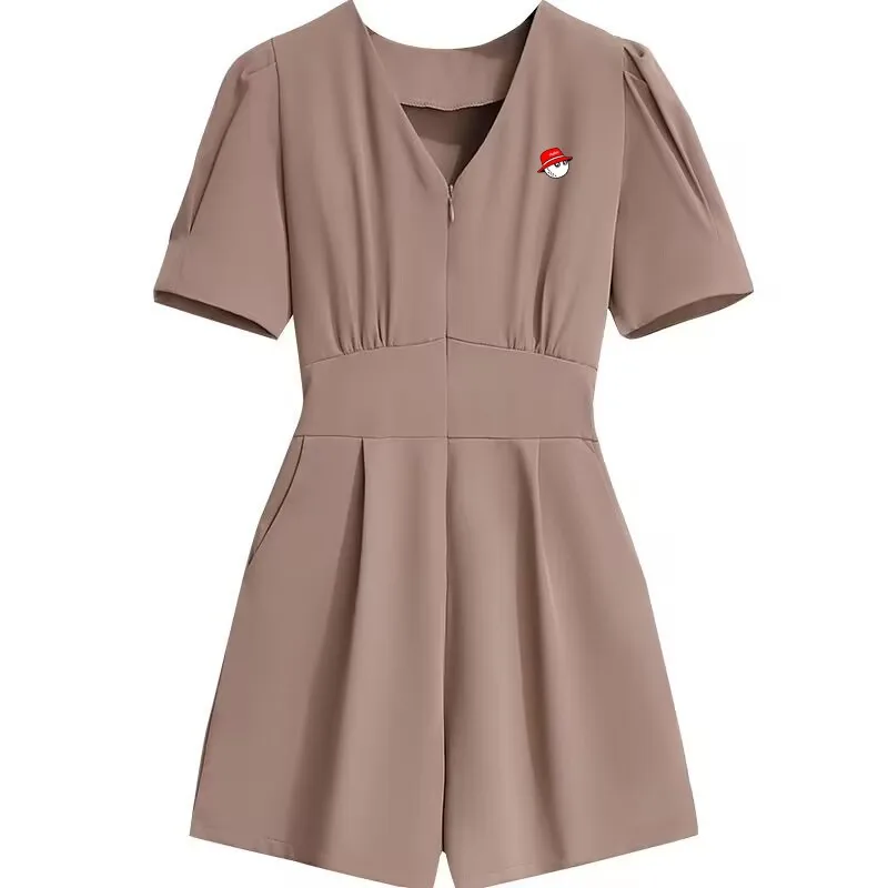 2023 Golf New Fashion Suit Loose And Thin Simple Large Size Design Sense Golf Integrated Wide Leg Pants