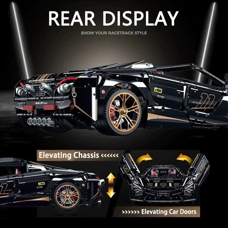 Высокотехнологичный конструктор городской спортивный автомобиль техническая