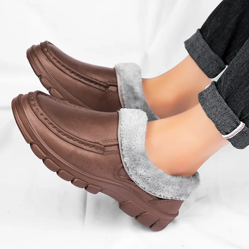 Тапочки для дома мужские зимние хлопковые сохраняющие тепло мужская