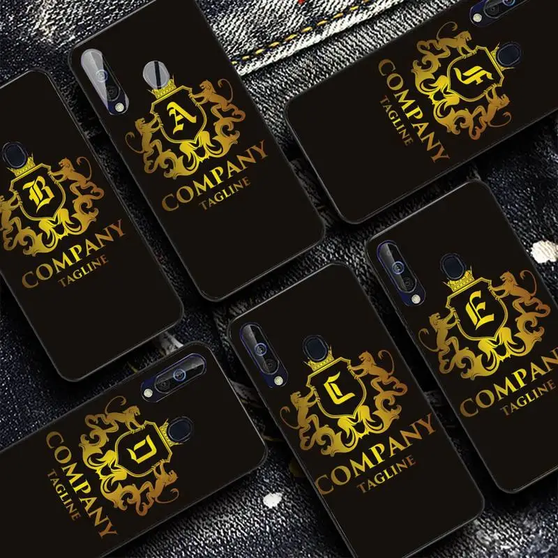 

Alphabet Letter crown Phone Case for Redmi 8 9 9A for Samsung J5 J6 Note9 for Huawei NOVA3E Mate20lite cover