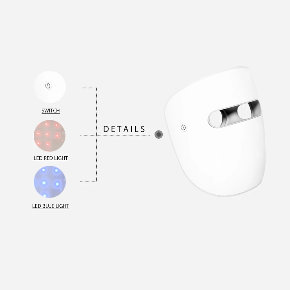 Suyzeko под заказ светодиодный Thearpy маска для красоты лица лечение акне фотона